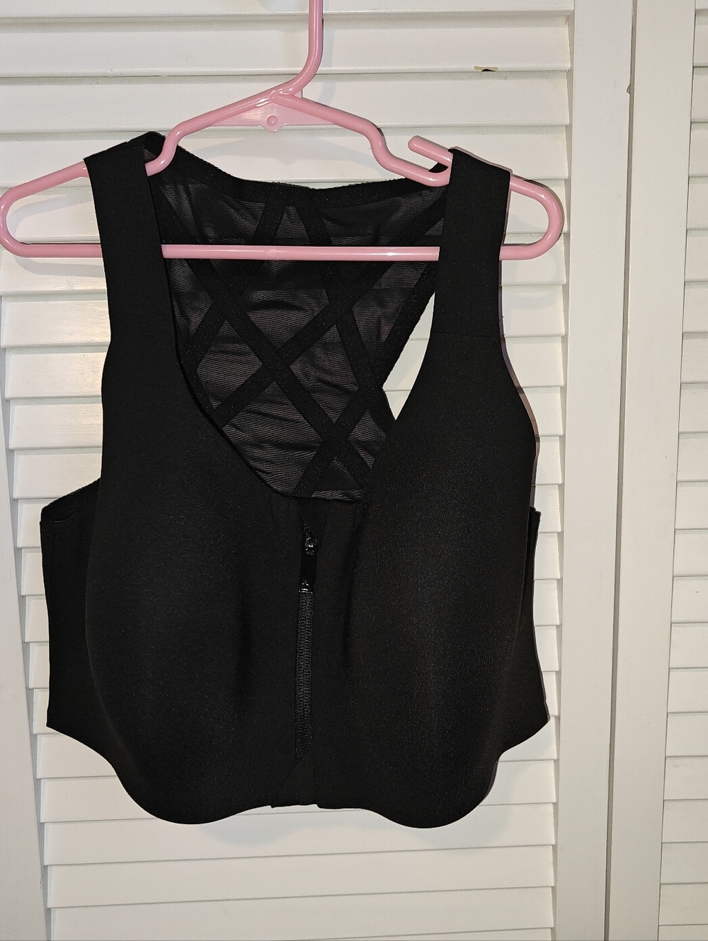 BuffBunny Collections Blk Sports Bra Women's Size M